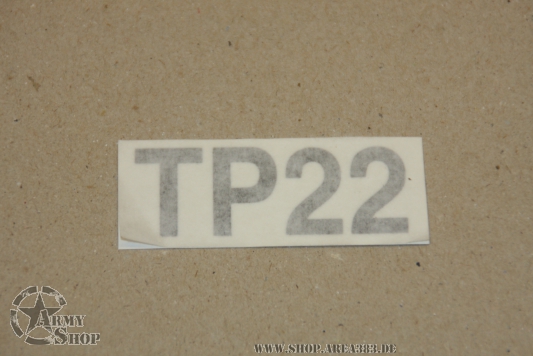 Decal tire pressure  TP 22  (1