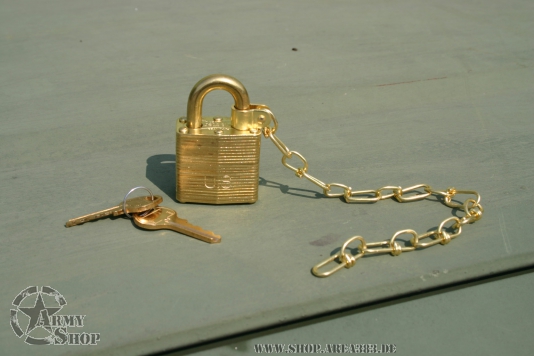 US Army Padlock  with chain