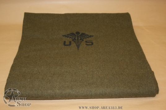 US Army Wolldecke  Medical  (Repro) 225 x 155 cm