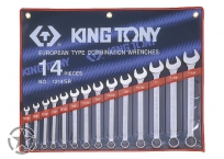 Combination inch wrench set - 14pcs (King Tony TOOLS)