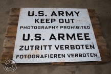 Kunststoffschild US ARMY KEEP OUT