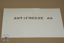 Schriftschablone Antifreeze  44    1/2 Inch