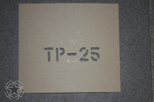 Schriftschablone TP-25 1 Inch