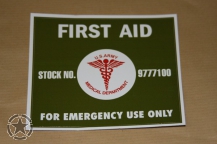 Aufkleber  First Aid