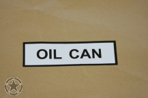 Decal OIL CAN 101 mm x 32mm